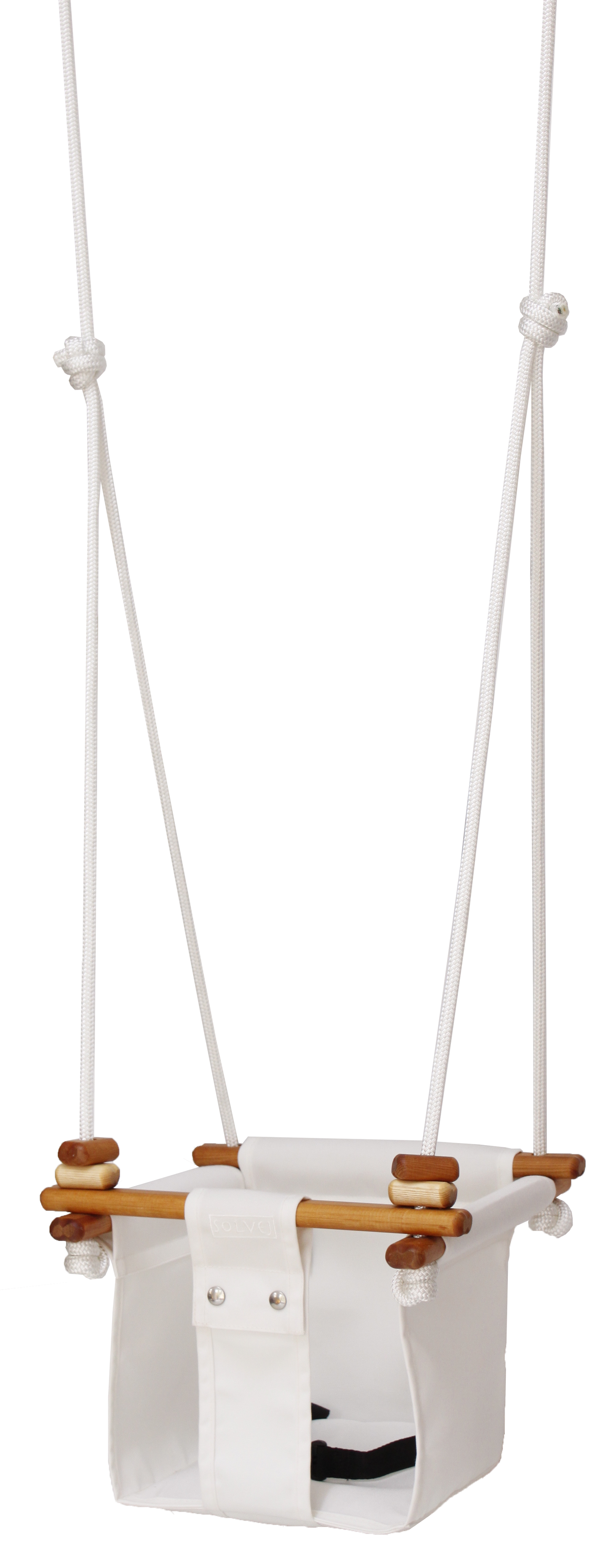 White infant swing