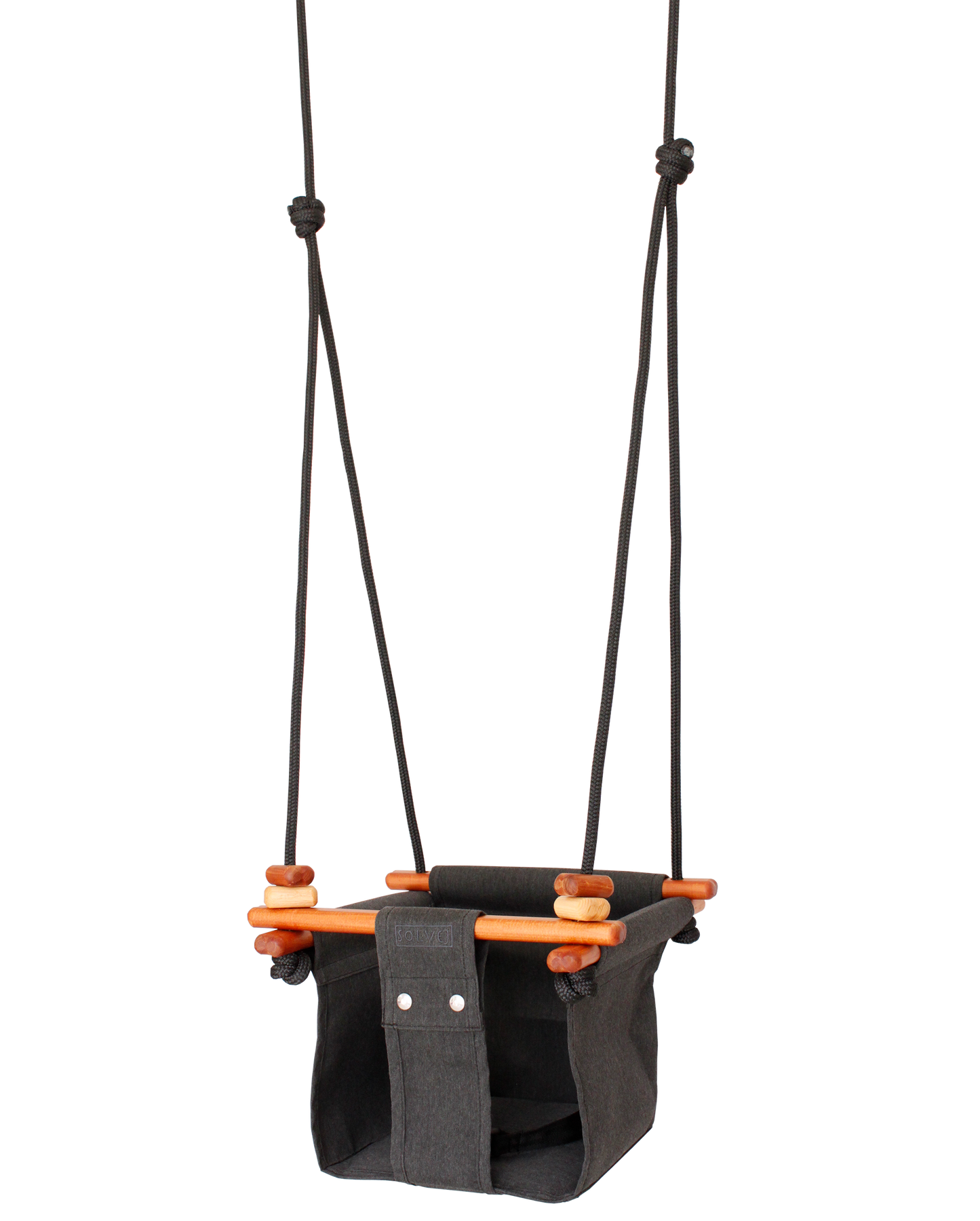 Charcoal grey indoor swing