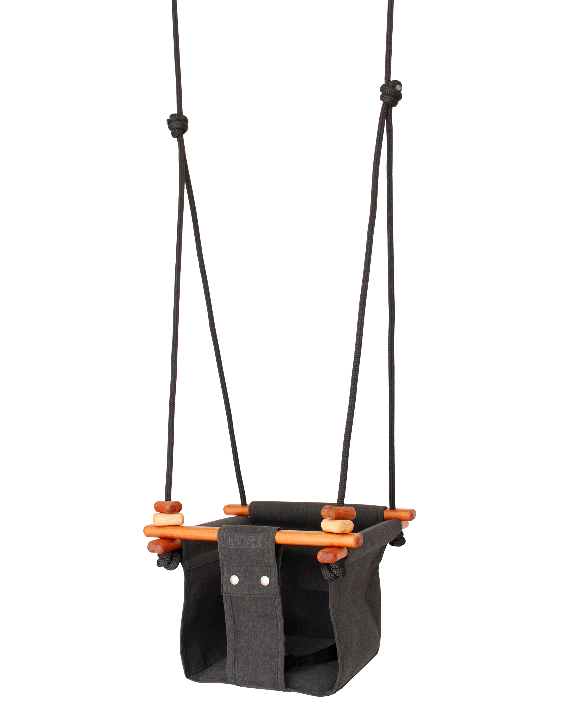 Charcoal grey indoor swing